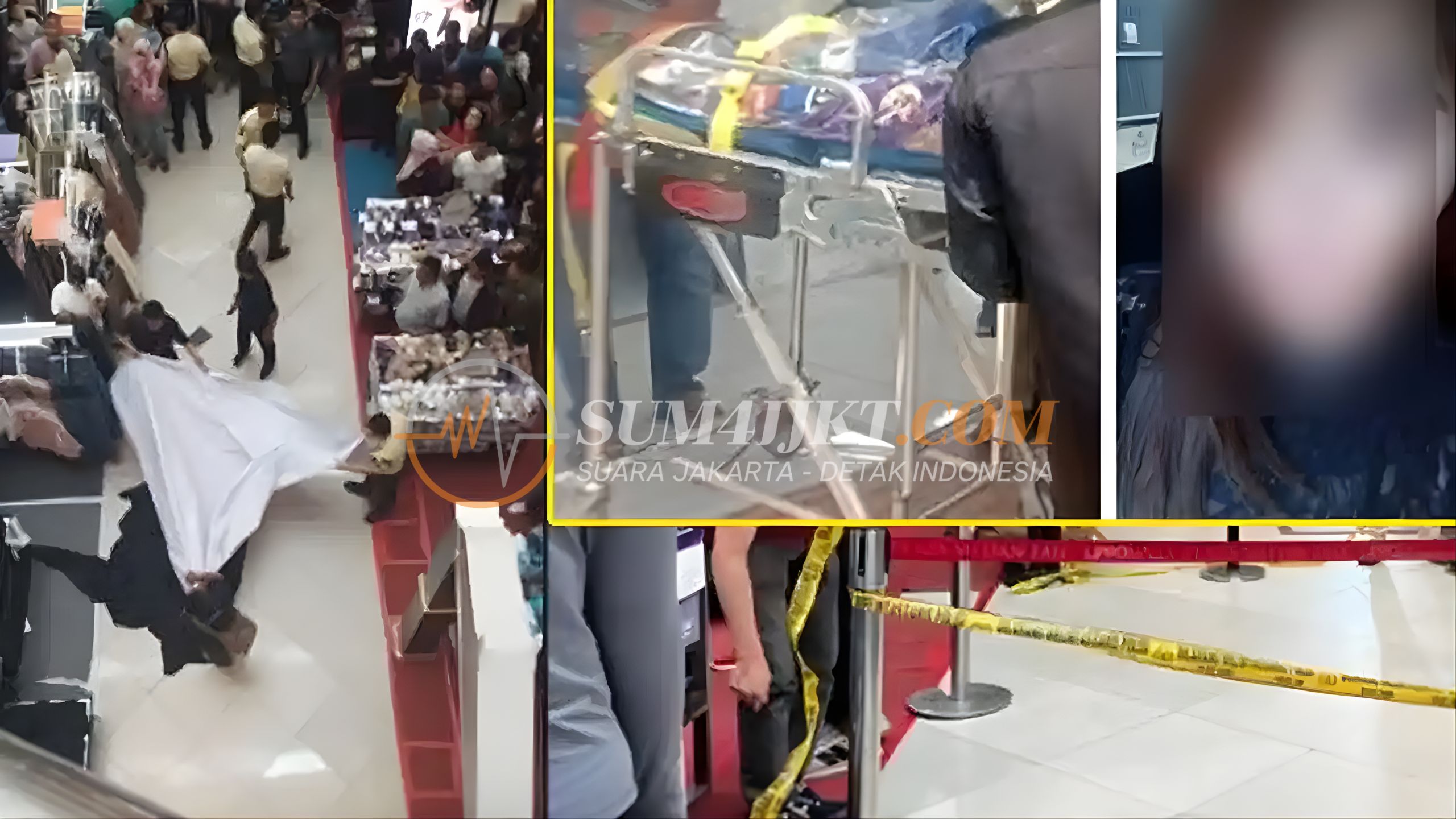 Kronologi Geger Wanita Jatuh di Mal Medan