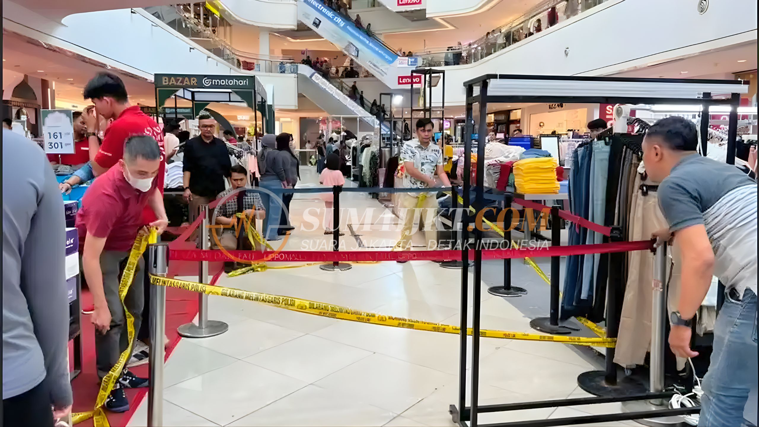 Polisi Selidiki Penyebab Geger Wanita Jatuh