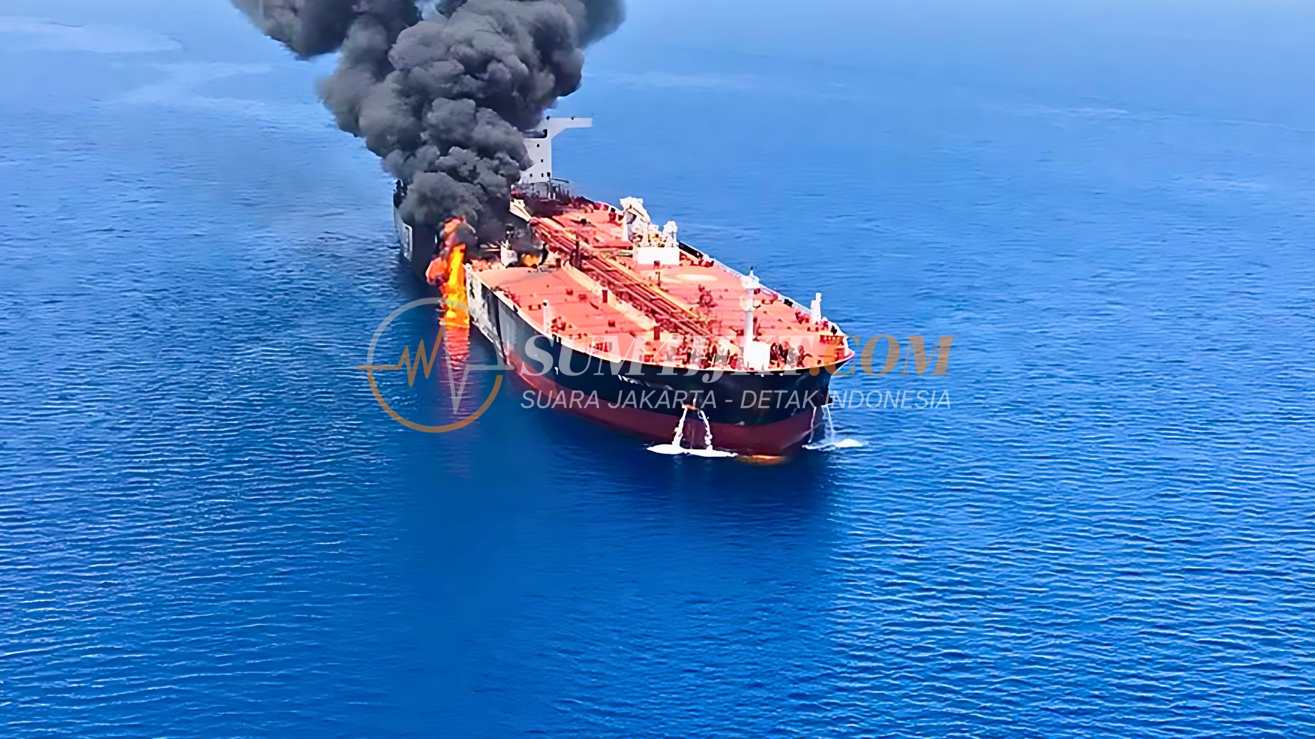 Kondisi Kapal Tanker Turki Setelah Serangan