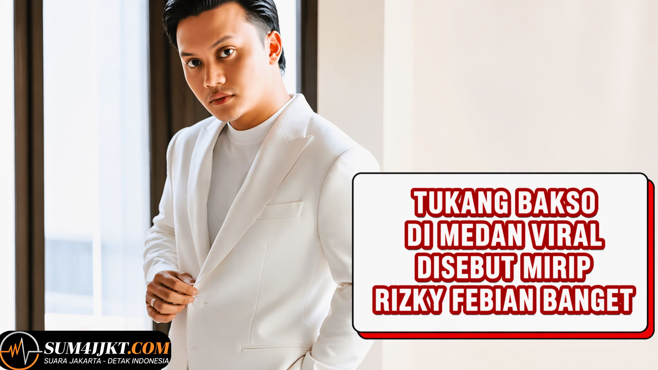Penjual Bakso Medan Mirip Rizky Febian Jadi Perbincangan Warganet