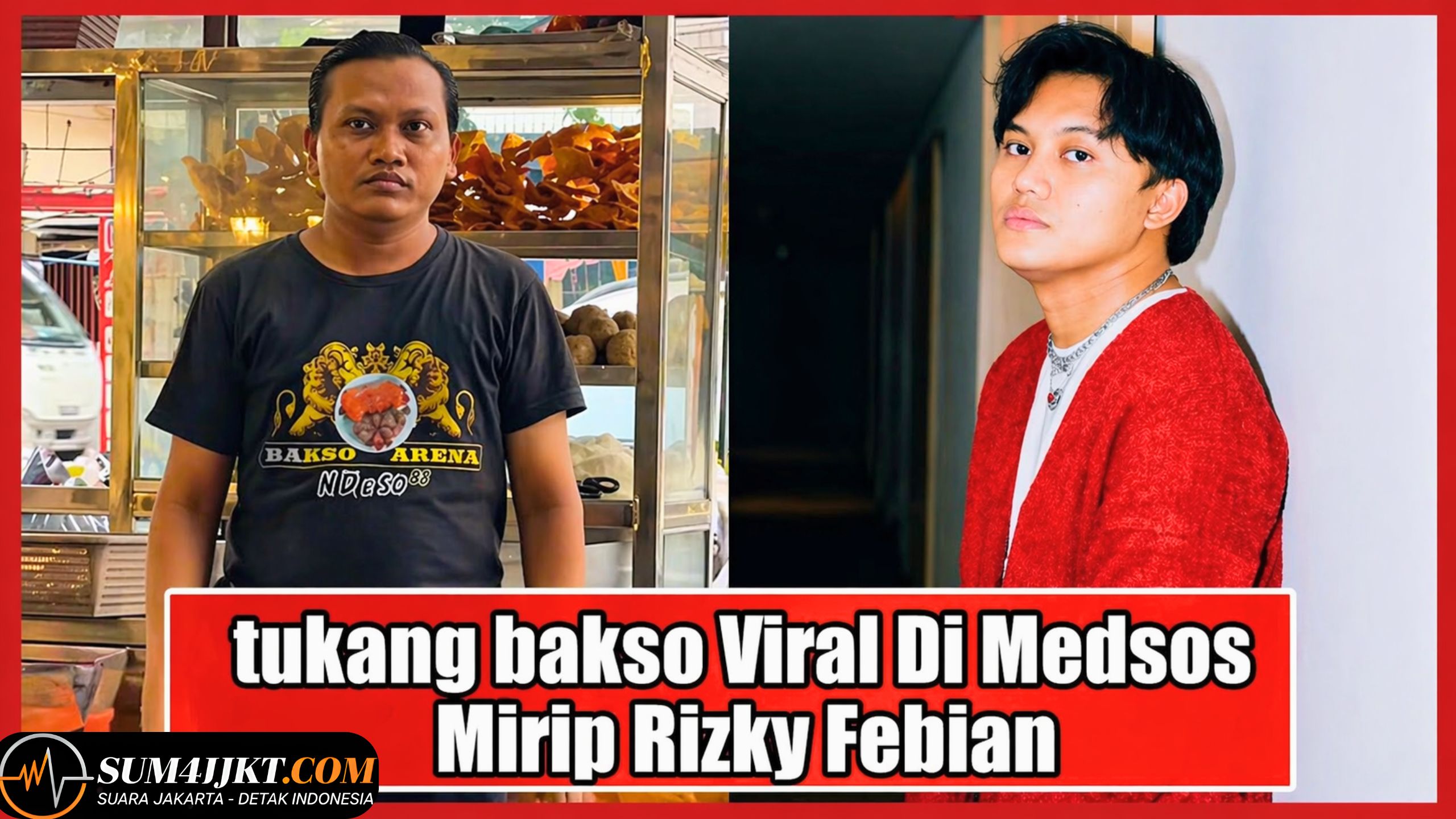 Viral di Medsos, Penjual Bakso Medan Mirip Rizky Febian Jadi Bukti Kisah Sederhana Masih Menarik