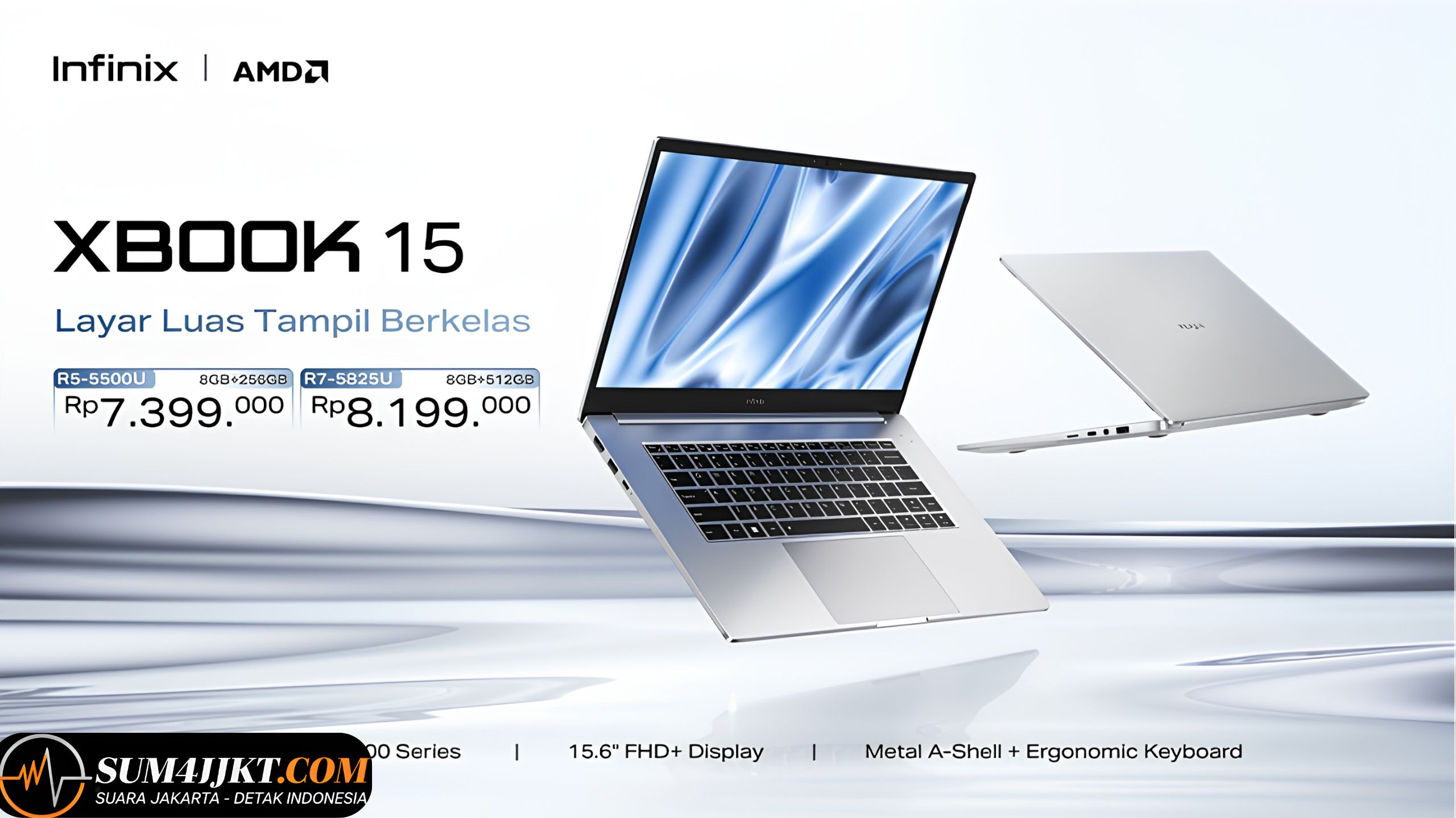 Infinix XBook 15 Meluncur di Indonesia, Simak Spesifikasi dan Harga Resminya