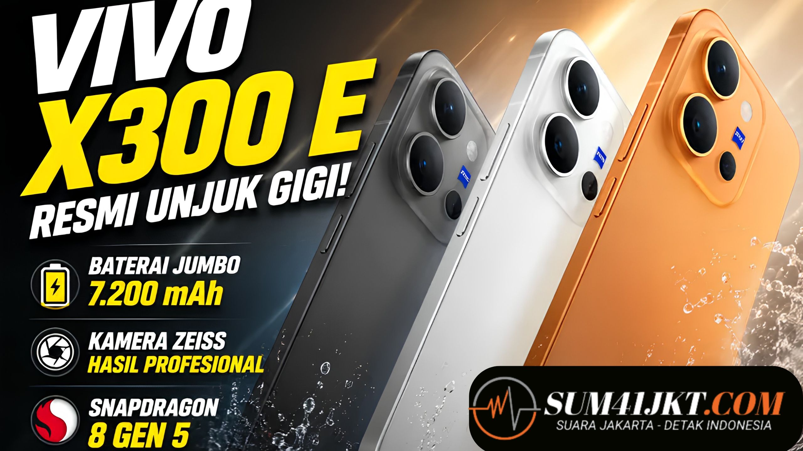 Vivo X300e Resmi Hadir, Andalkan Kamera Zeiss dan Daya Tahan Baterai Ekstra